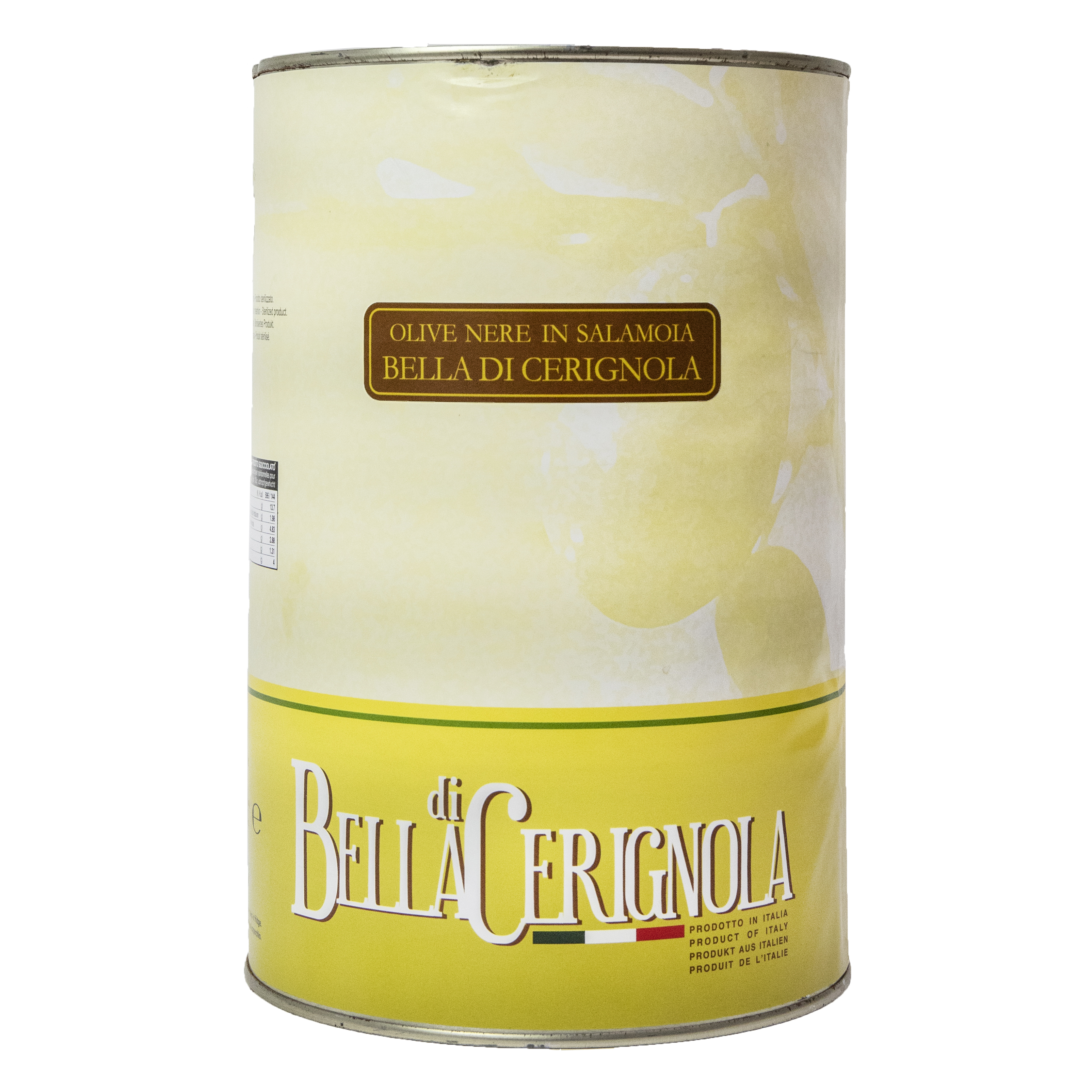 x Bella di cerignola, svart oliv 4,7 l x Bella di cerignola, svart oliv 4,7 l