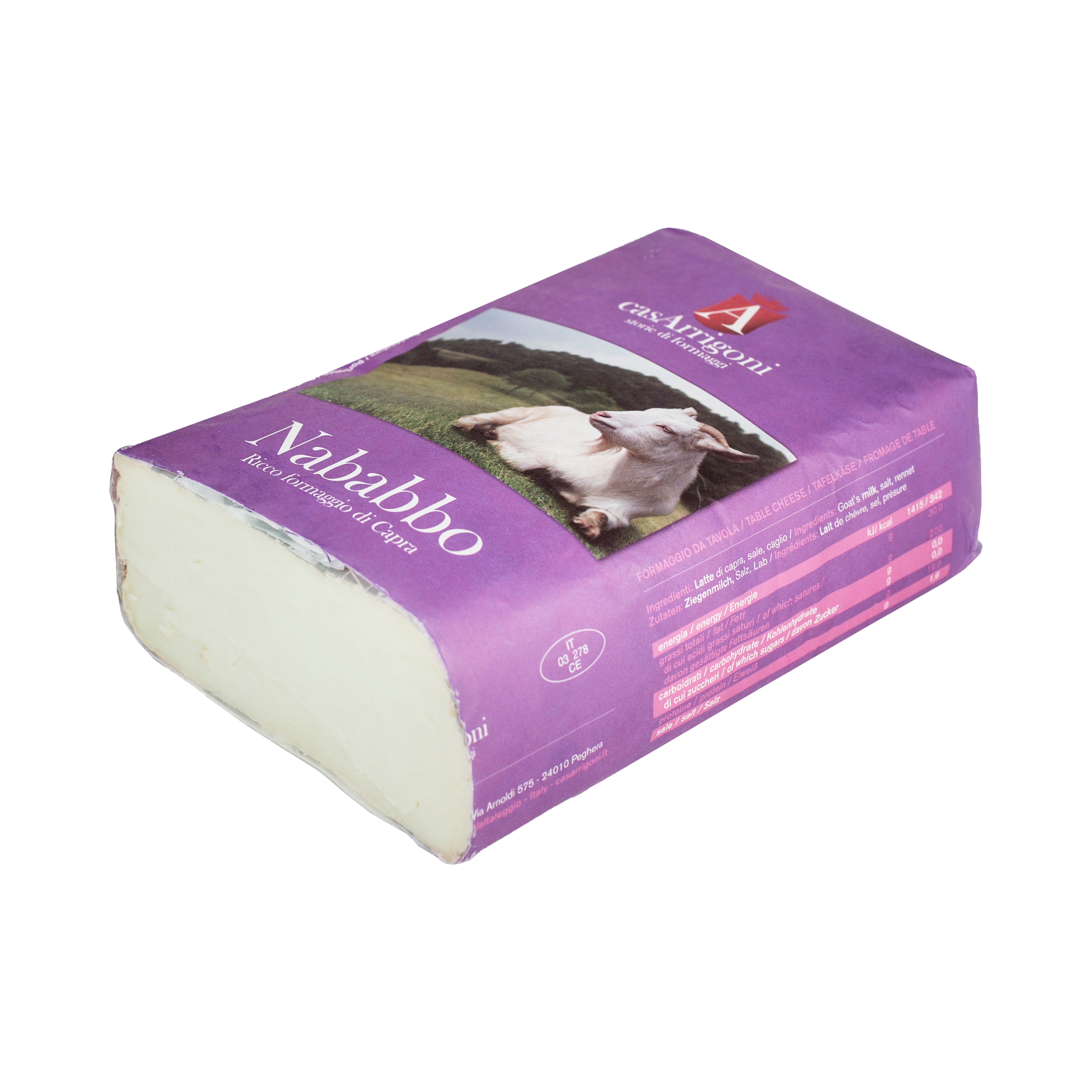 (se 2211)  Nababbo, rödkittost, get 1,1kg