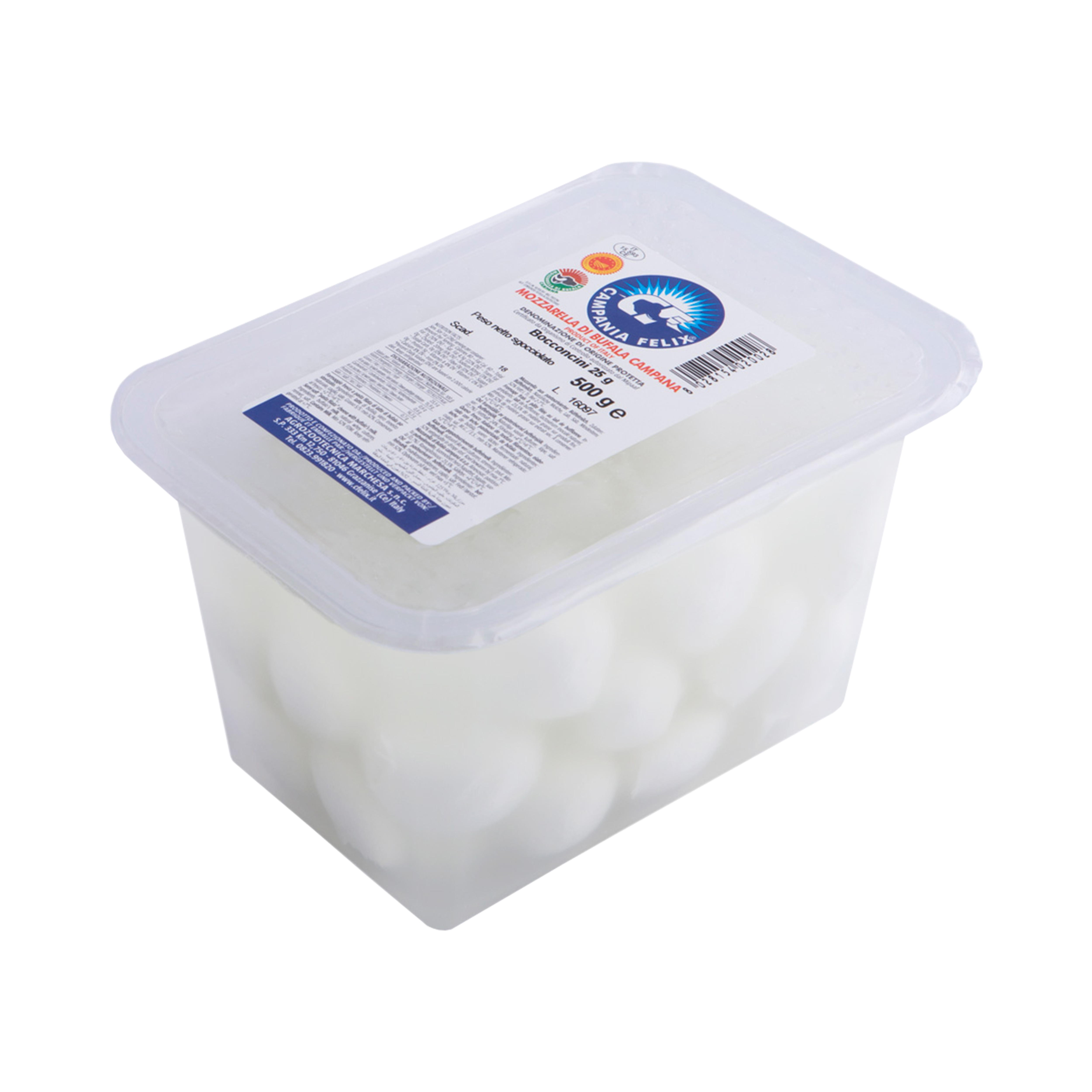 Buffelmozzarella Bocconcini DOP 500 g Buffelmozzarella Bocconcini DOP 500 g