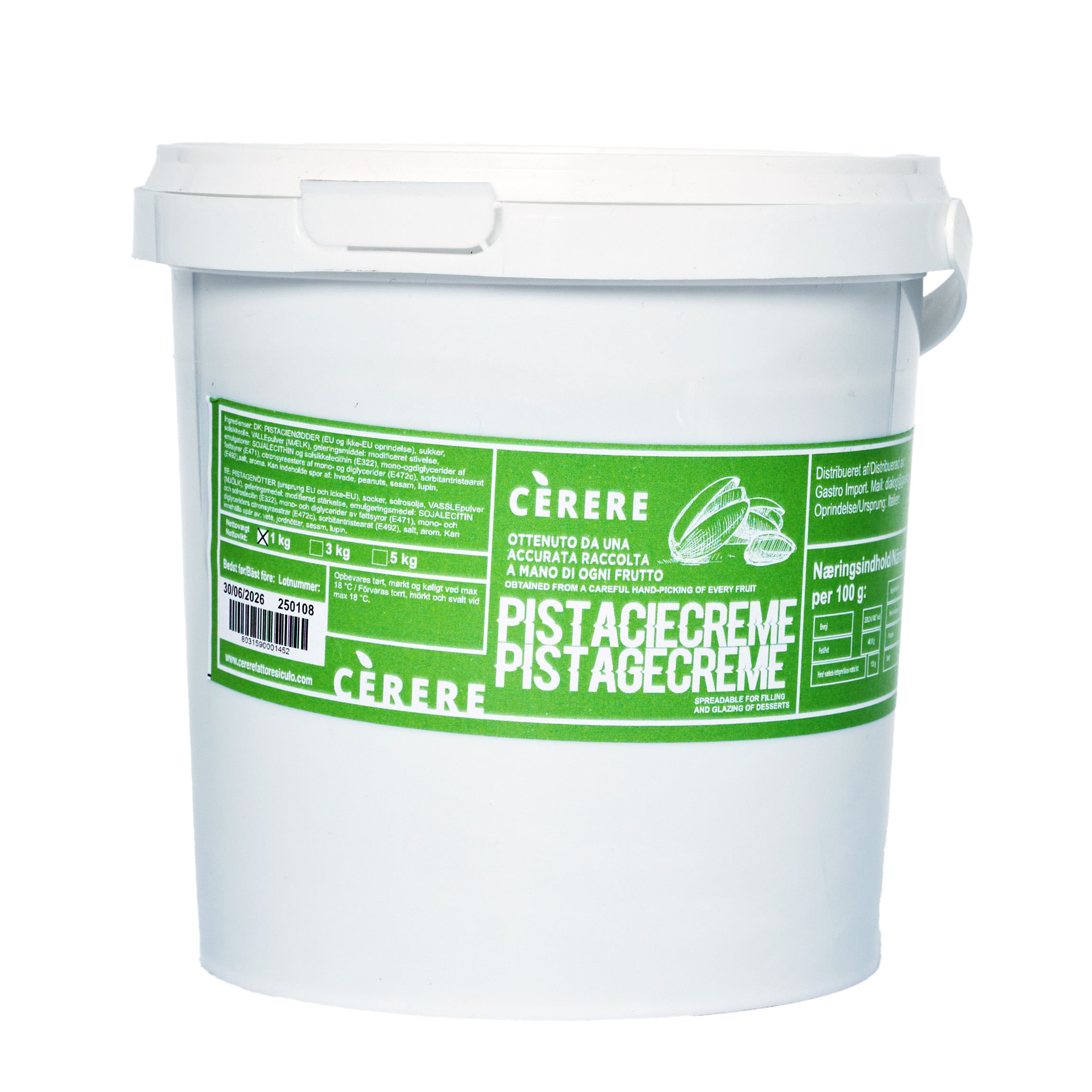 Pistagekräm 45% 1 kg