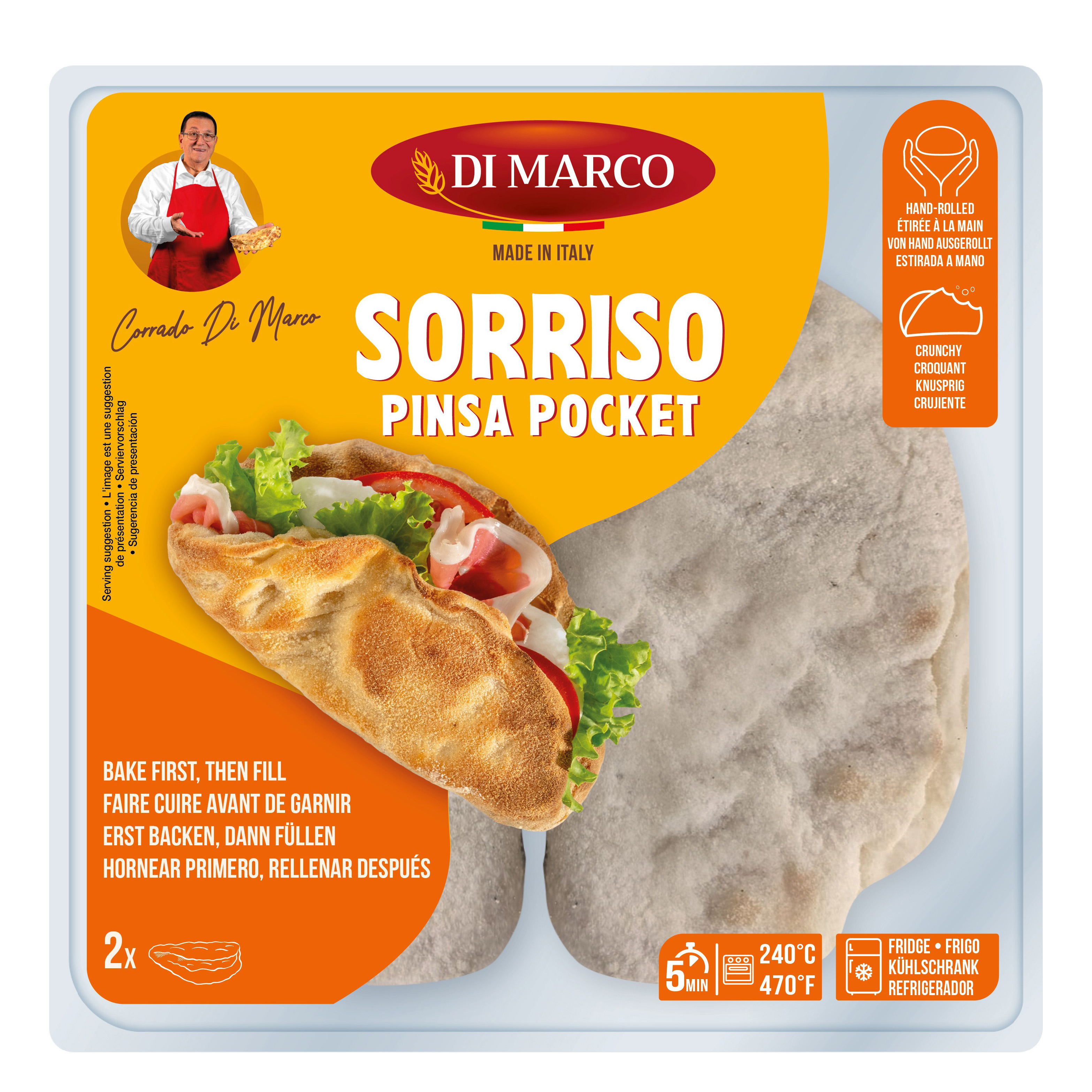 Pinsa Romana Sorriso Di Marco 2x120 g Pinsa Romana Sorriso Di Marco 2x120 g