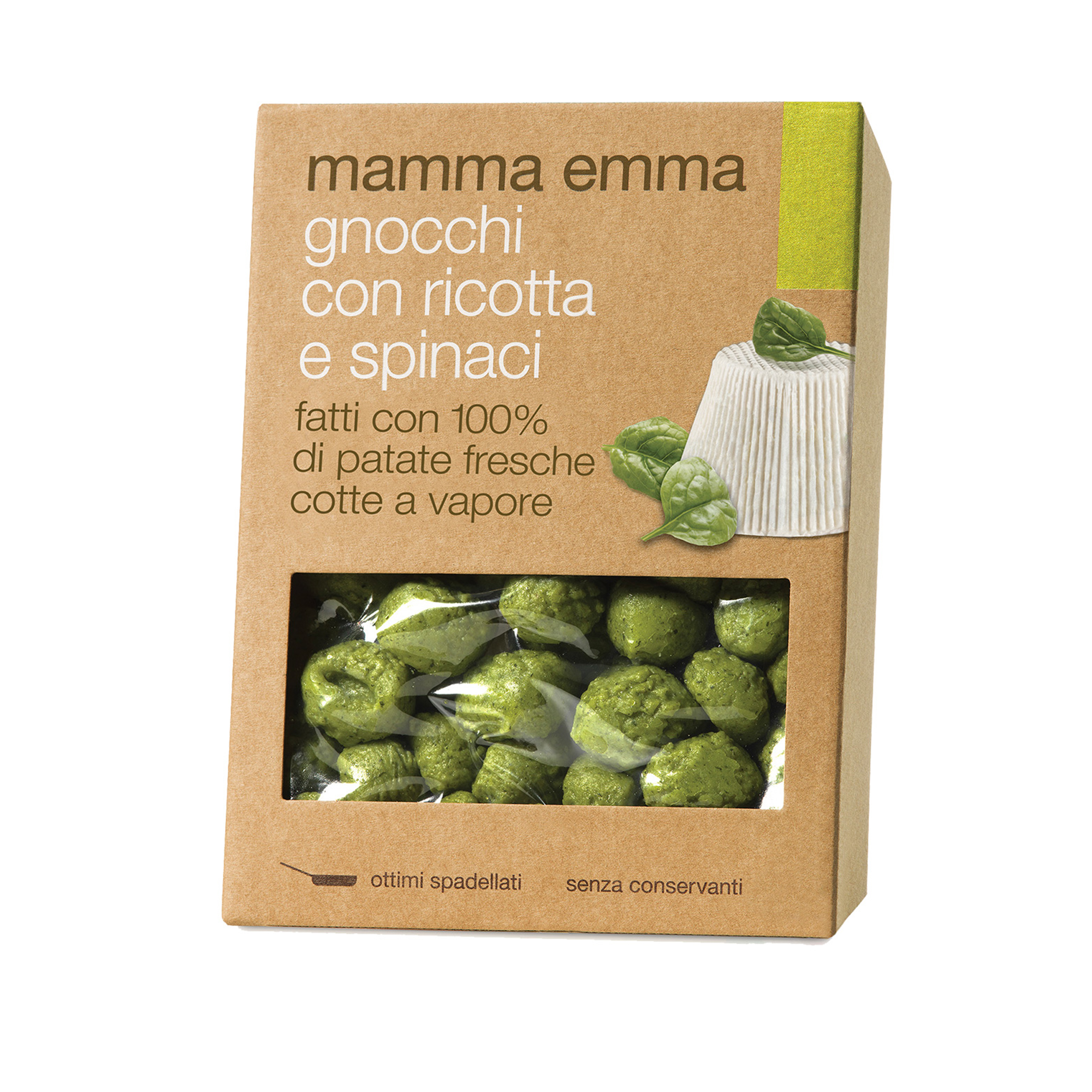 Gnocchi, ricotta och spenat 400g