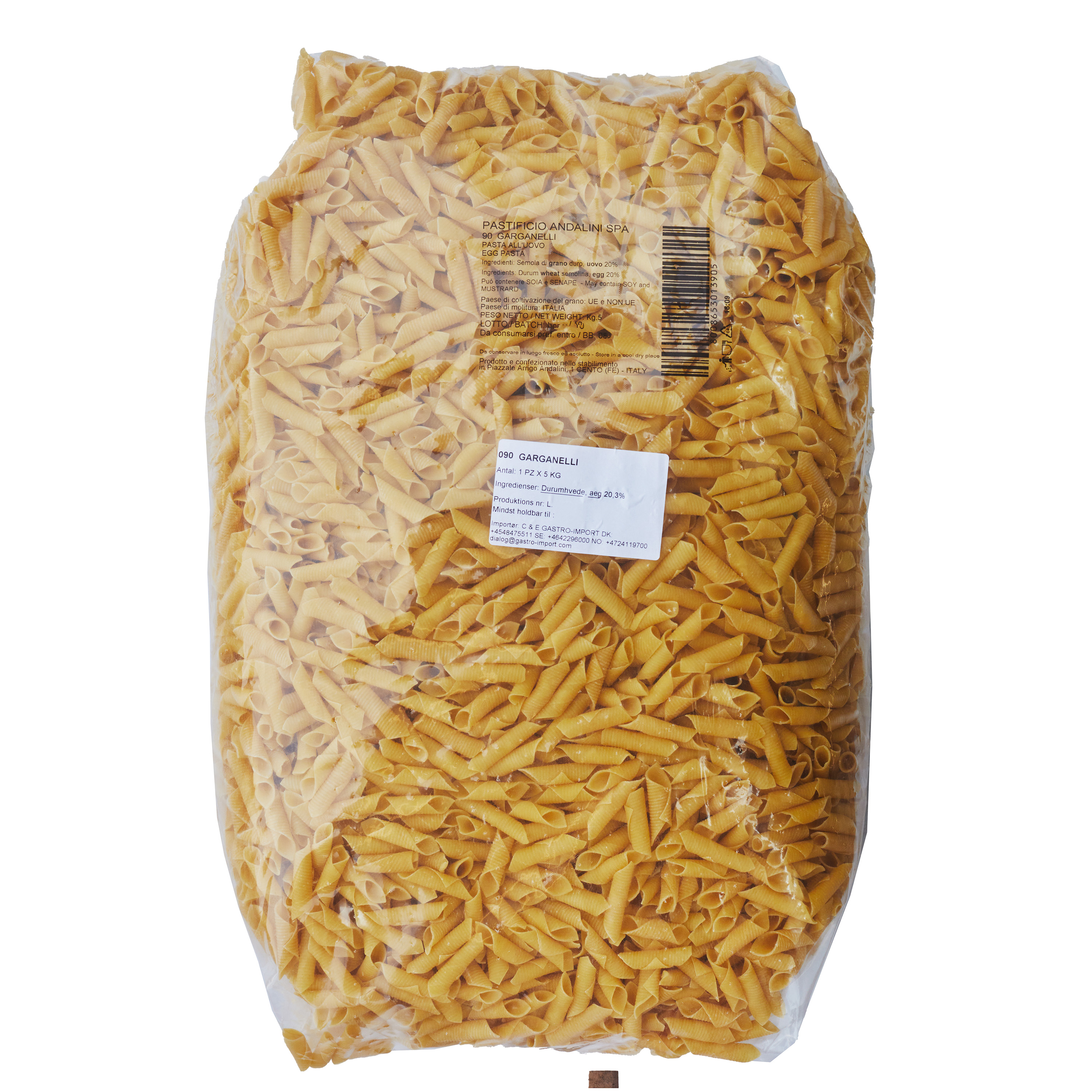 x Garganelli rörpasta m ägg 5 kg x Garganelli rörpasta m ägg 5 kg