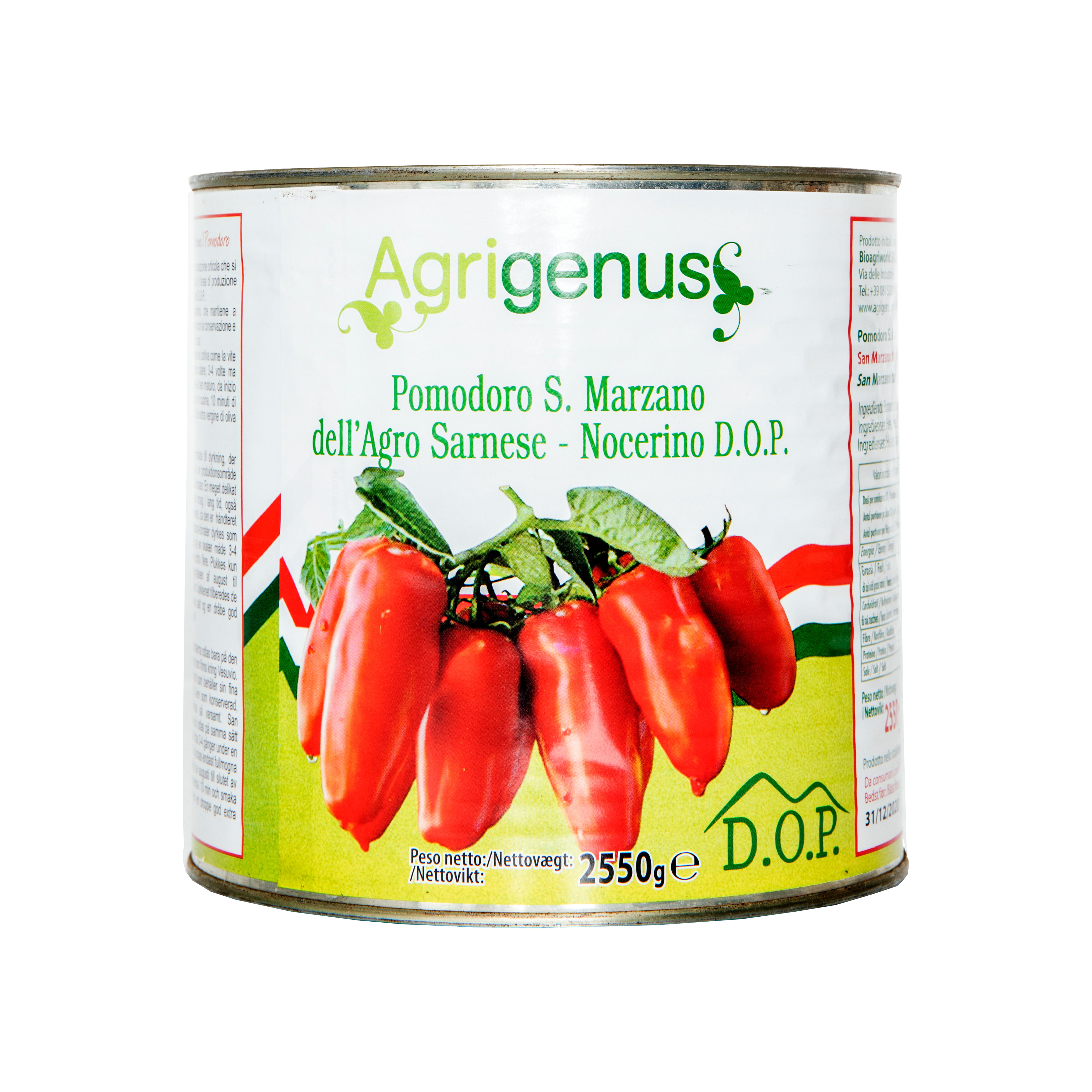 San Marzano DOP Tomater 2,55 kg San Marzano DOP Tomater 2,55 kg