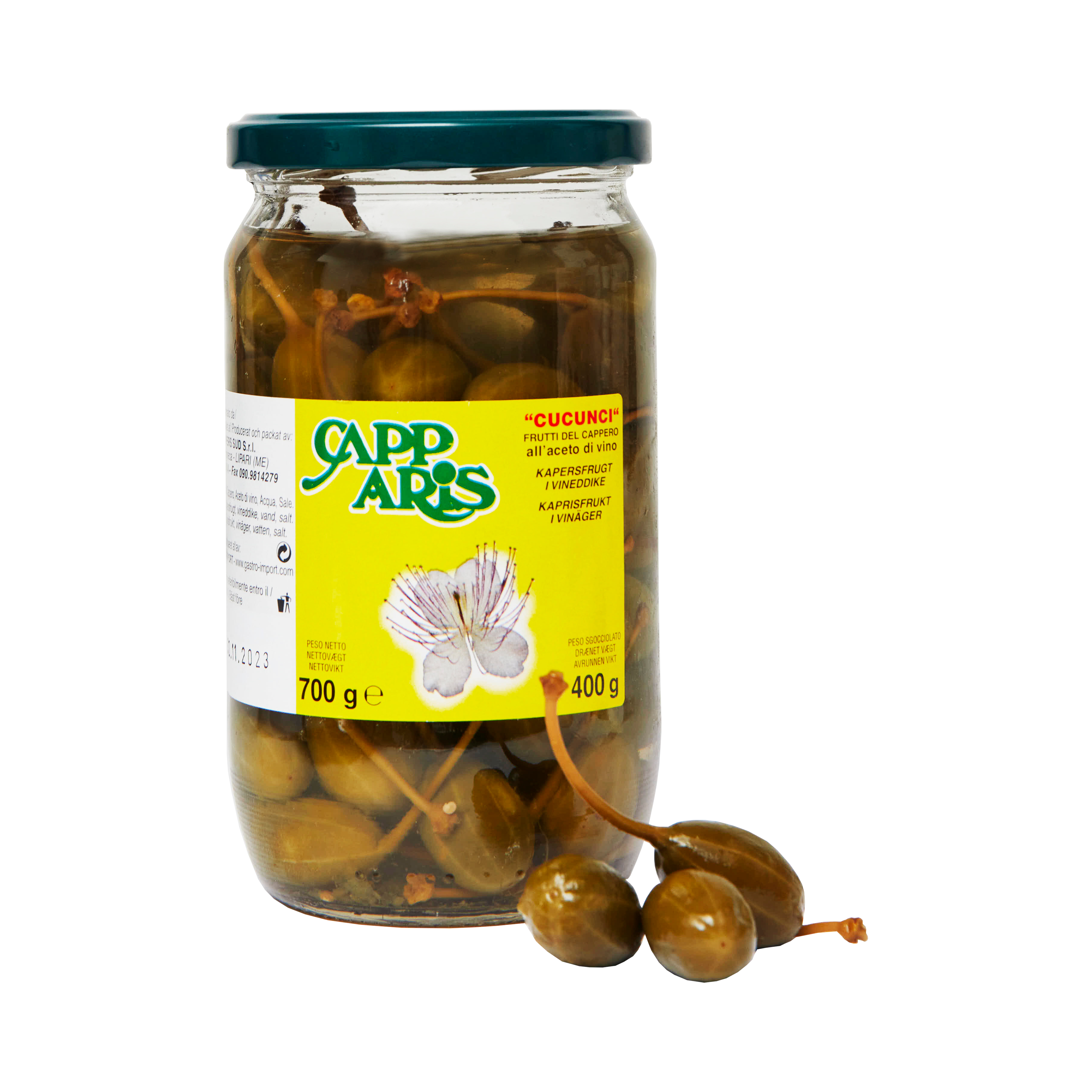 x Kapris m stjälk 700g x Kapris m stjälk 700g