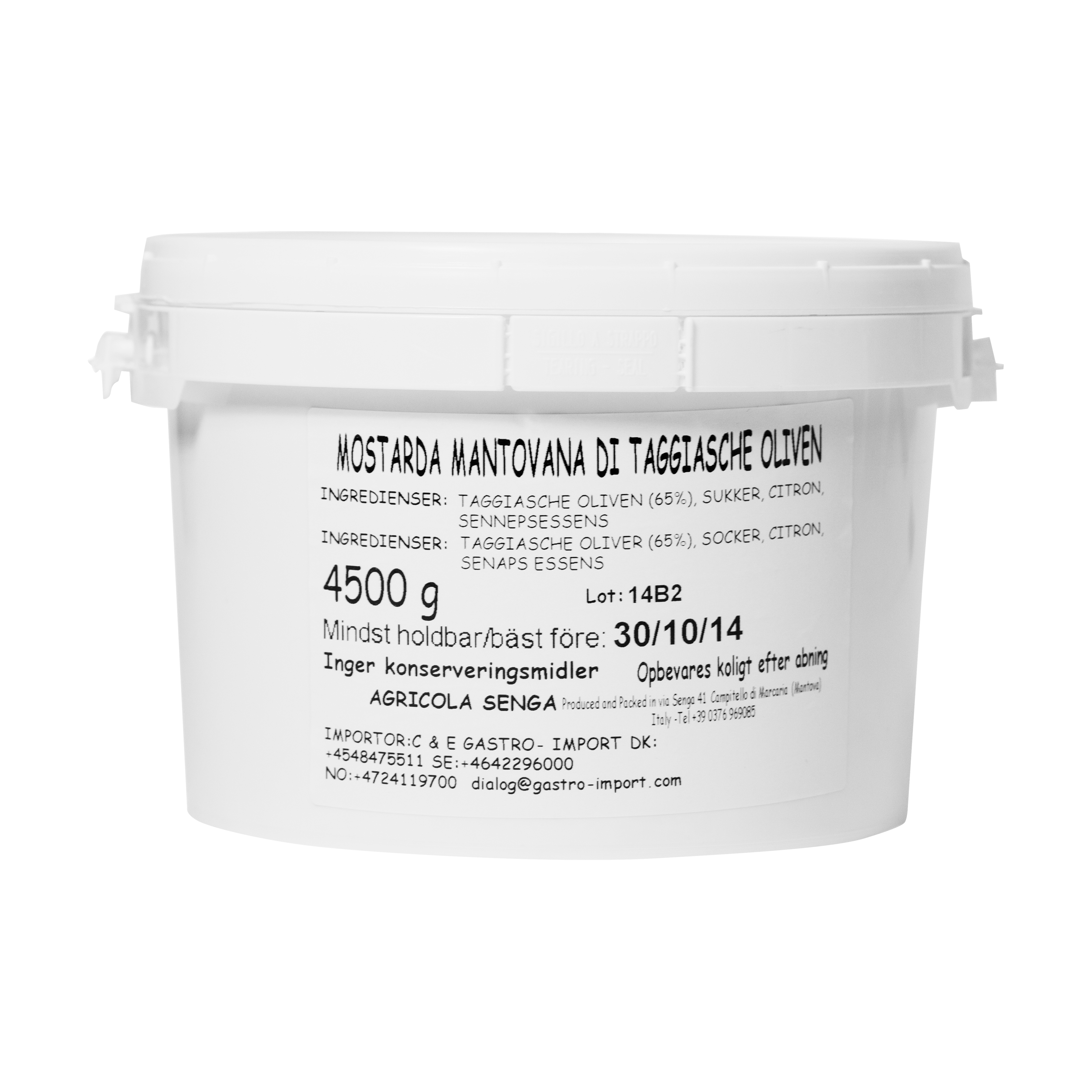 Mostarda, oliv 4,5 kg