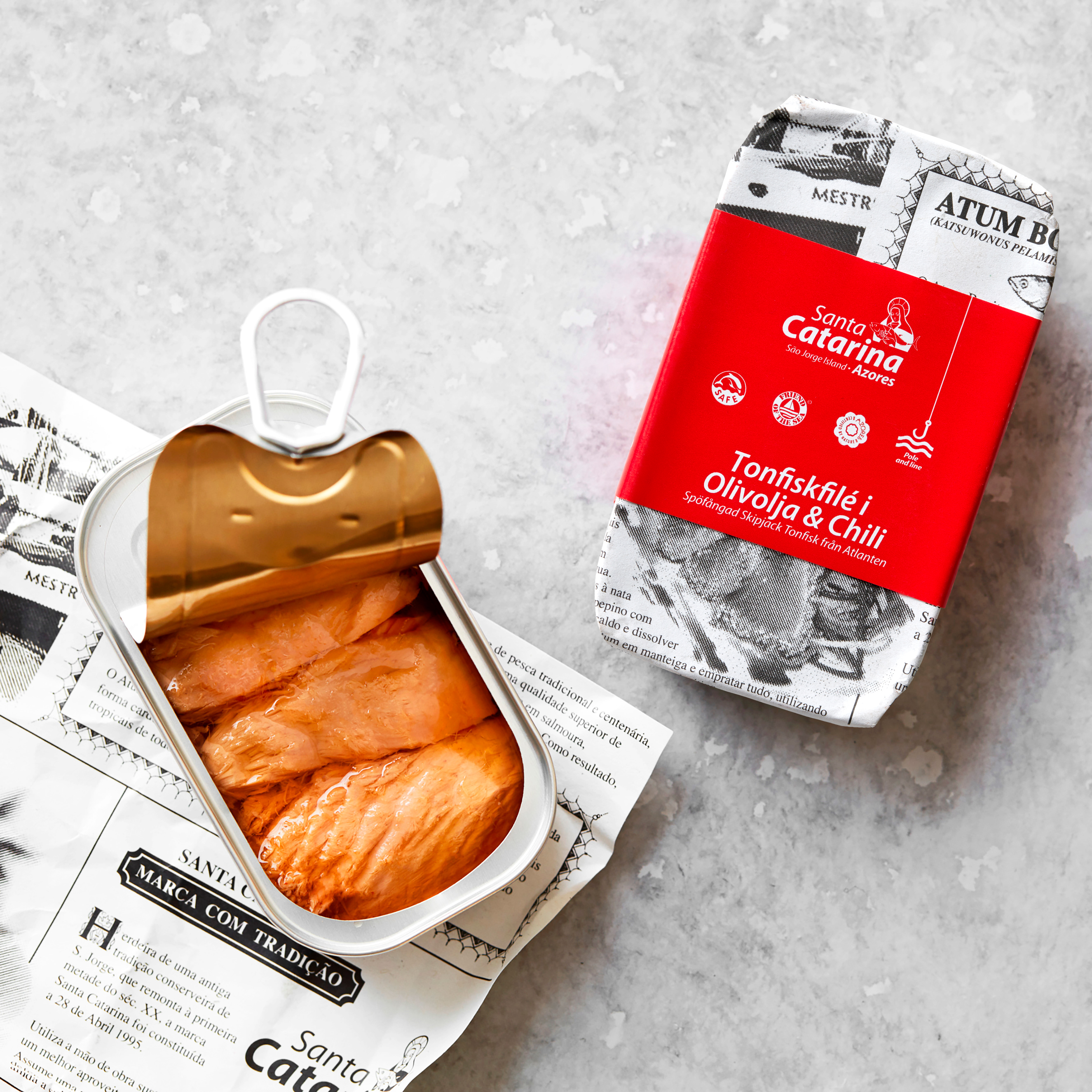 Tonfisk i olivolja med chili 120 g