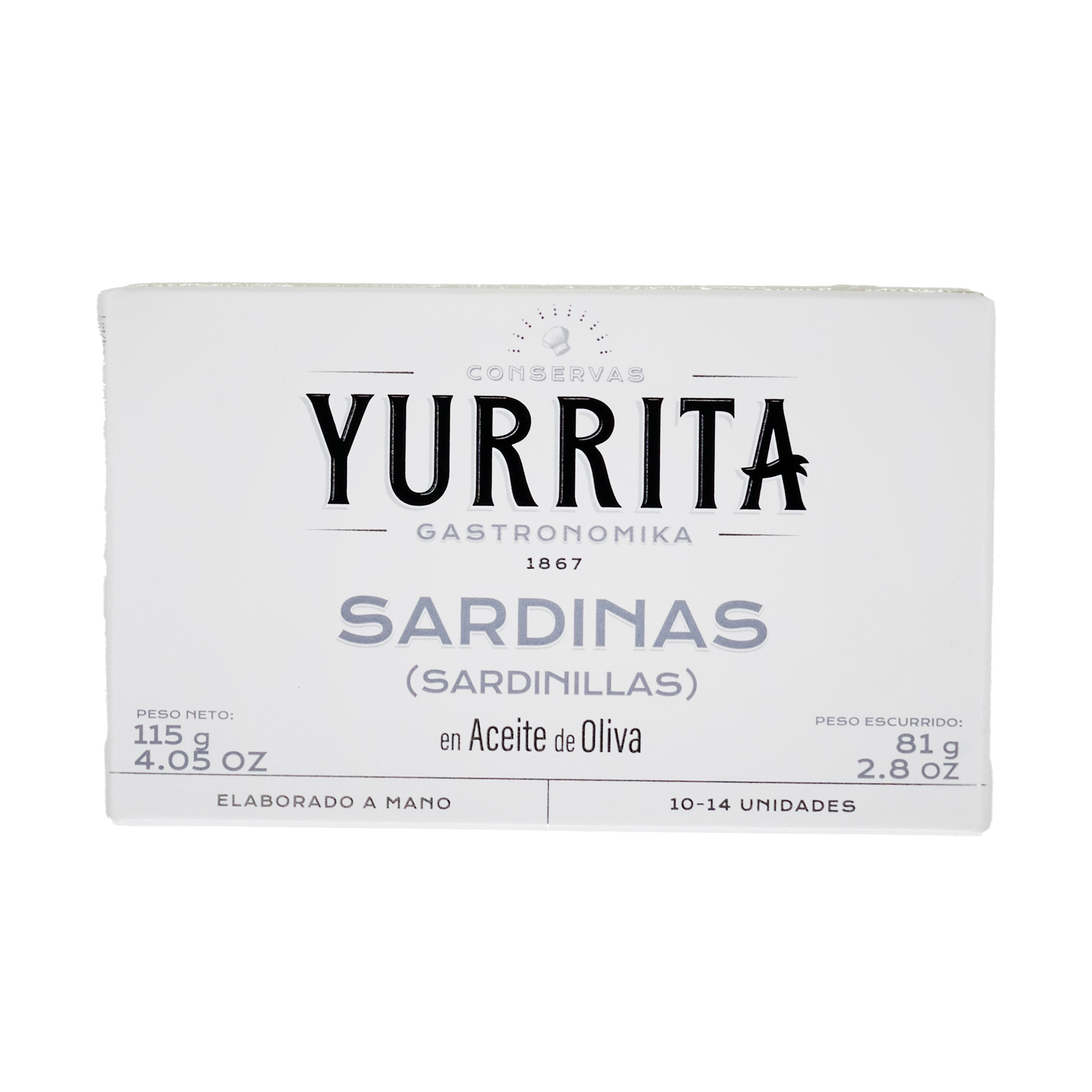 Yurrita Sardiner i olivolja, 115 g