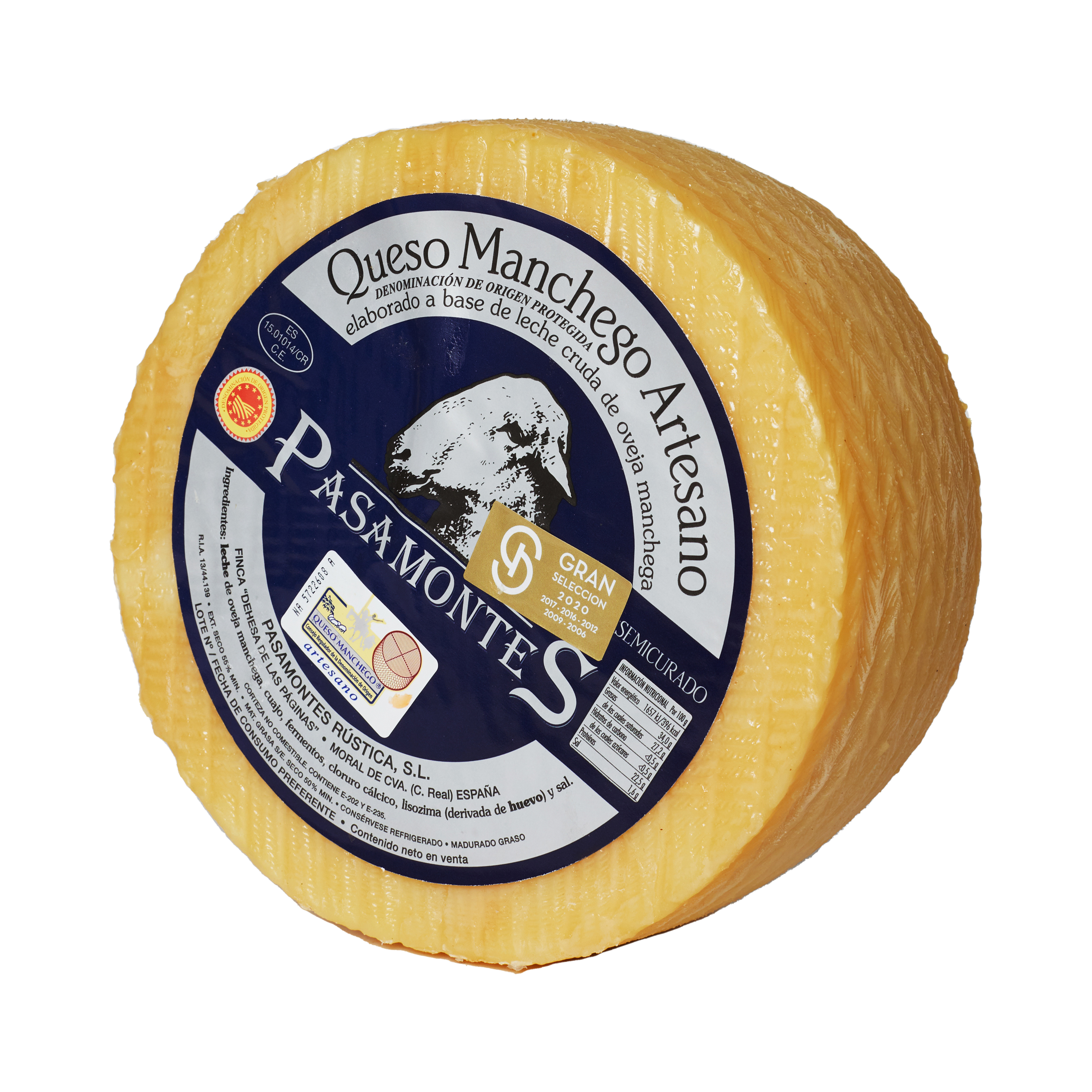 Manchego DOP semicurado 3 mån 3,5 kg