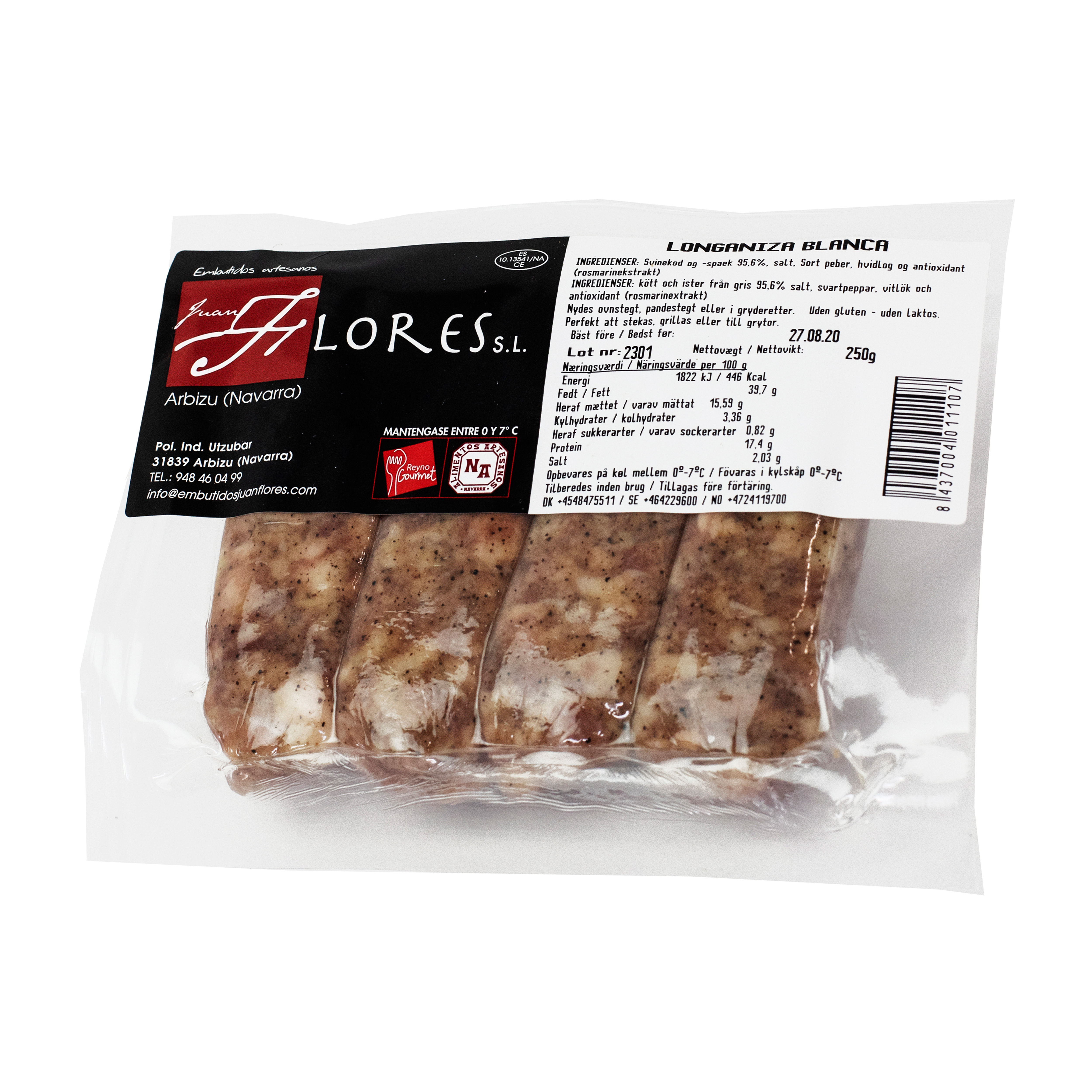 x Longaniza Juan Flores 250 g