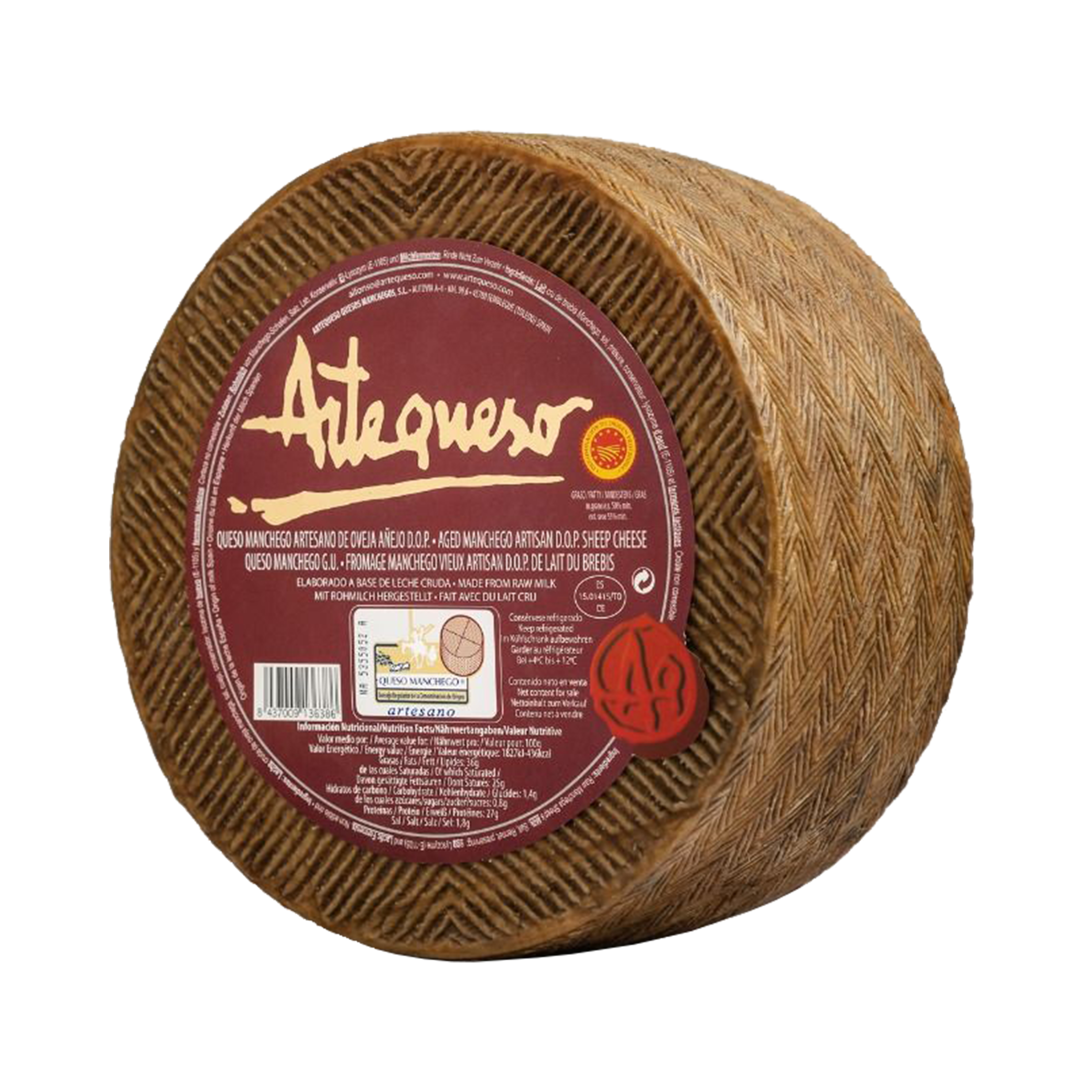 Manchego DOP añejo 12 mån 3kg