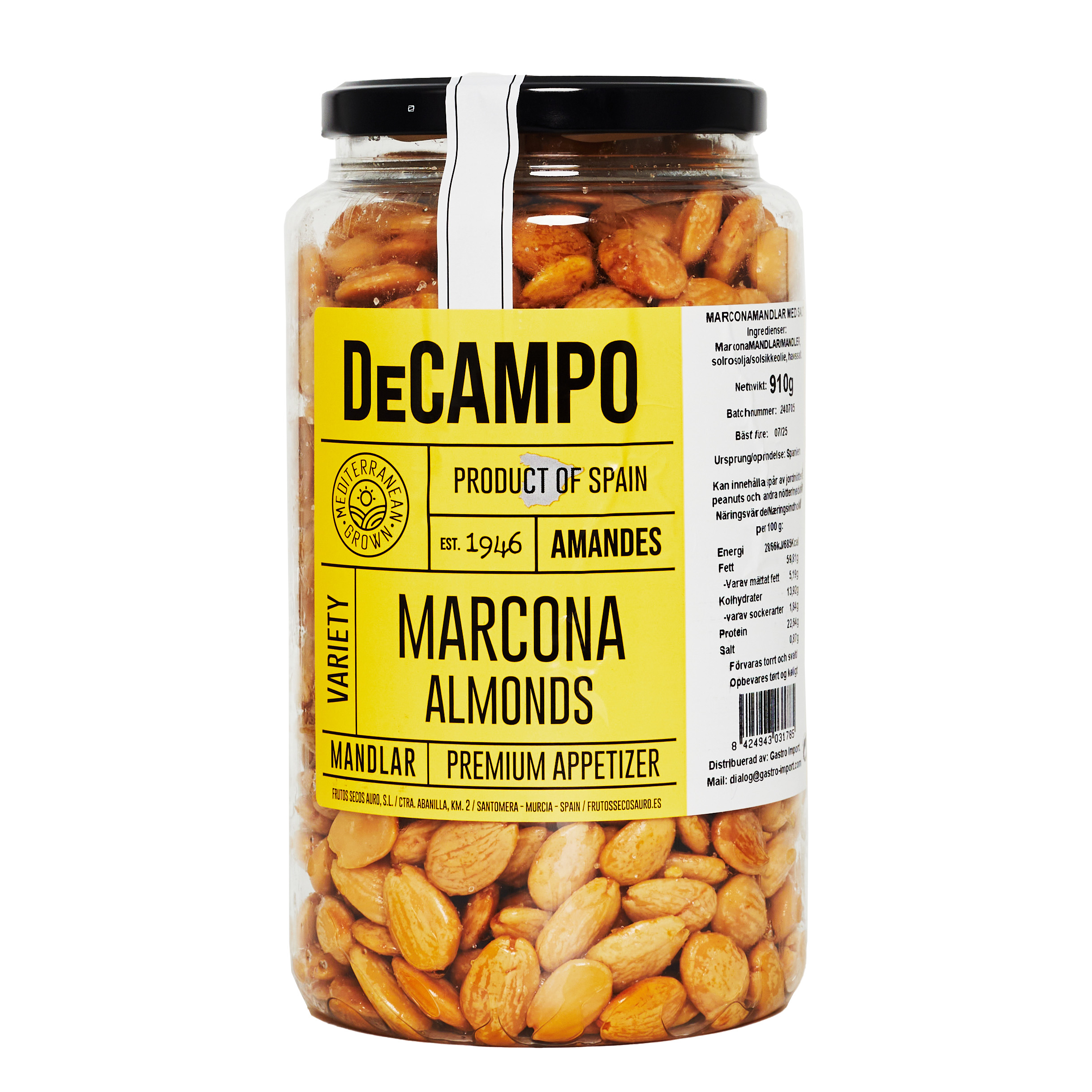 Marconamandel saltad 910 g