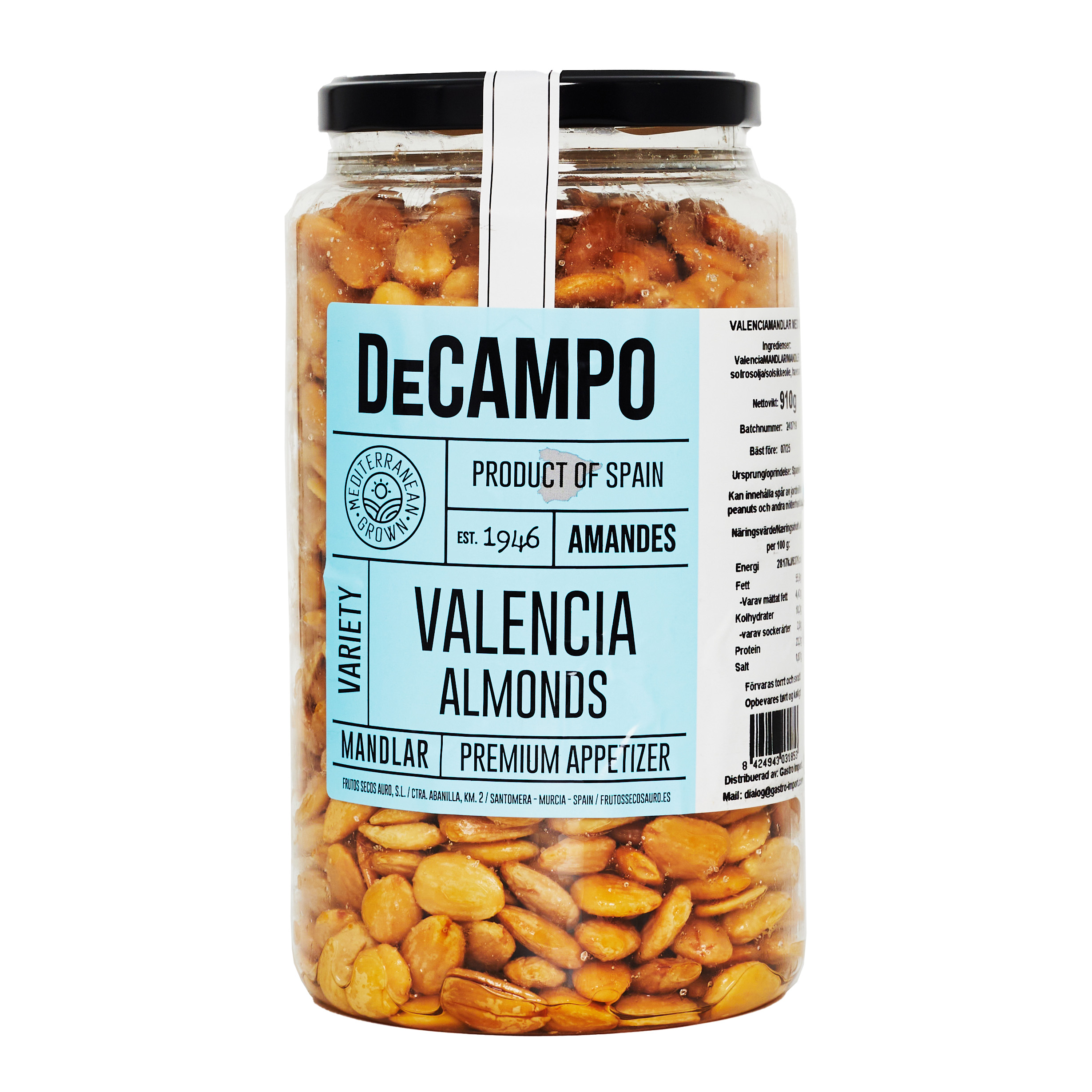 Valenciamandel saltad 910 g