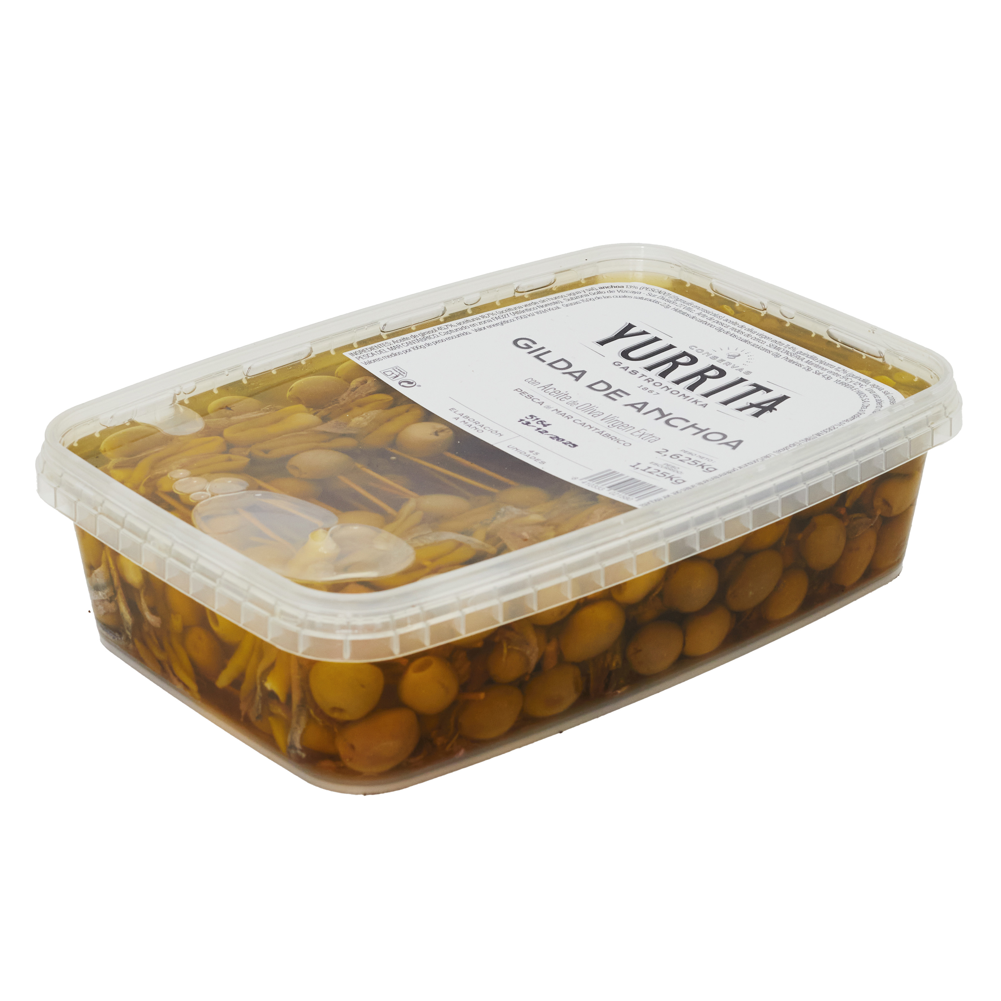 Yurrita Gildas tapasspett med sardell 2,625 kg