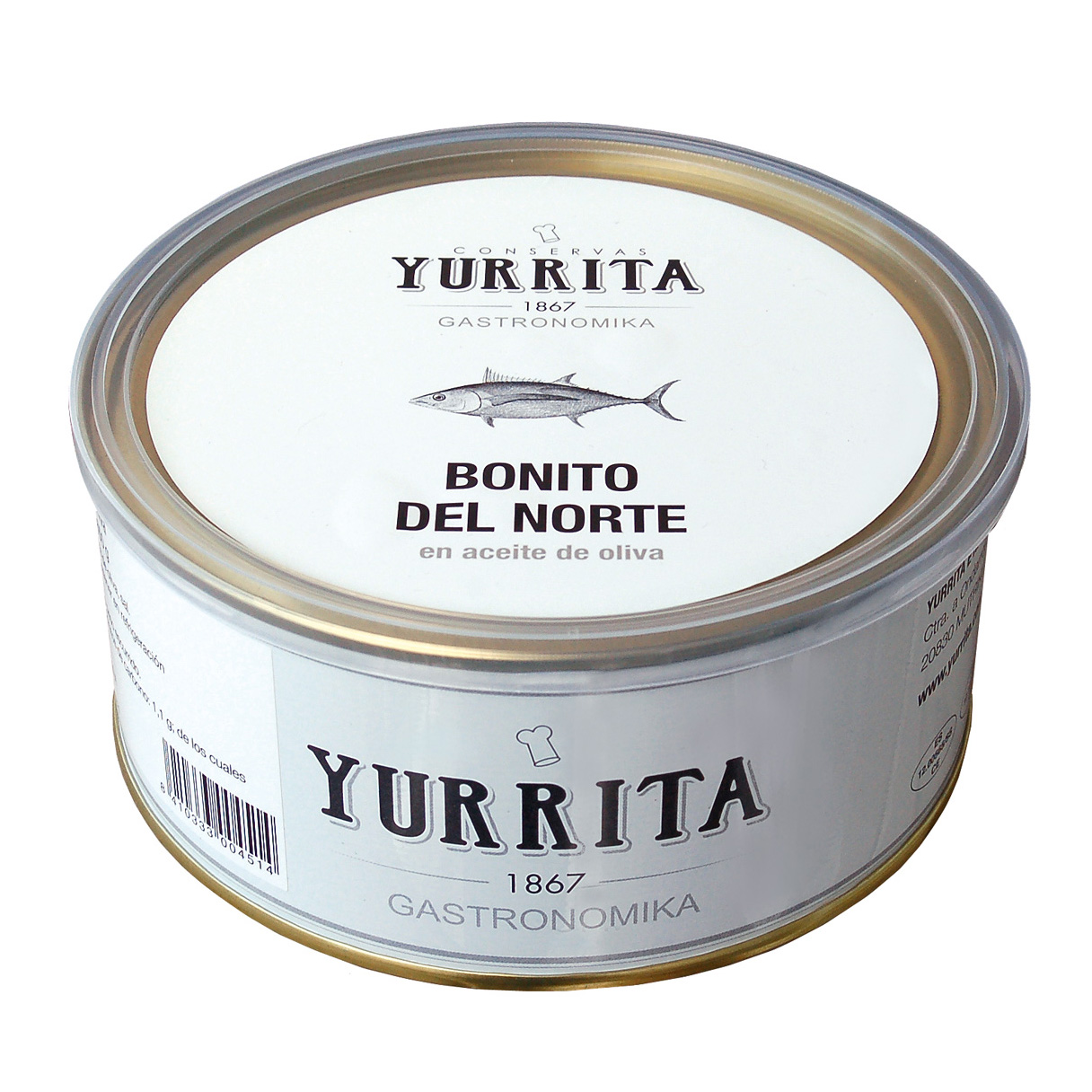 x Yurrita Vit tonfisk Bonito del Norte 1 kg x Yurrita Vit tonfisk Bonito del Norte 1 kg