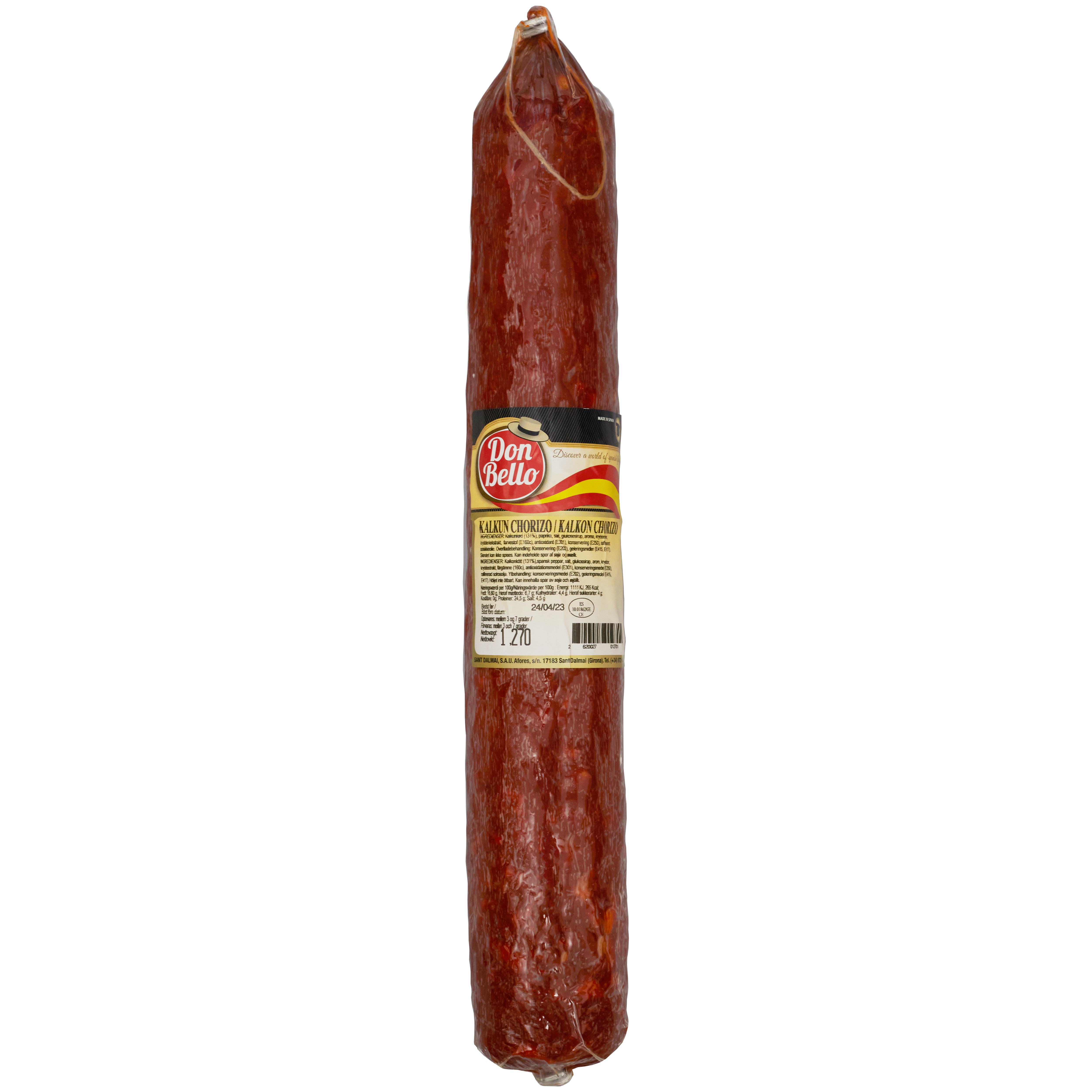 Kalkonchorizo 1,3 kg