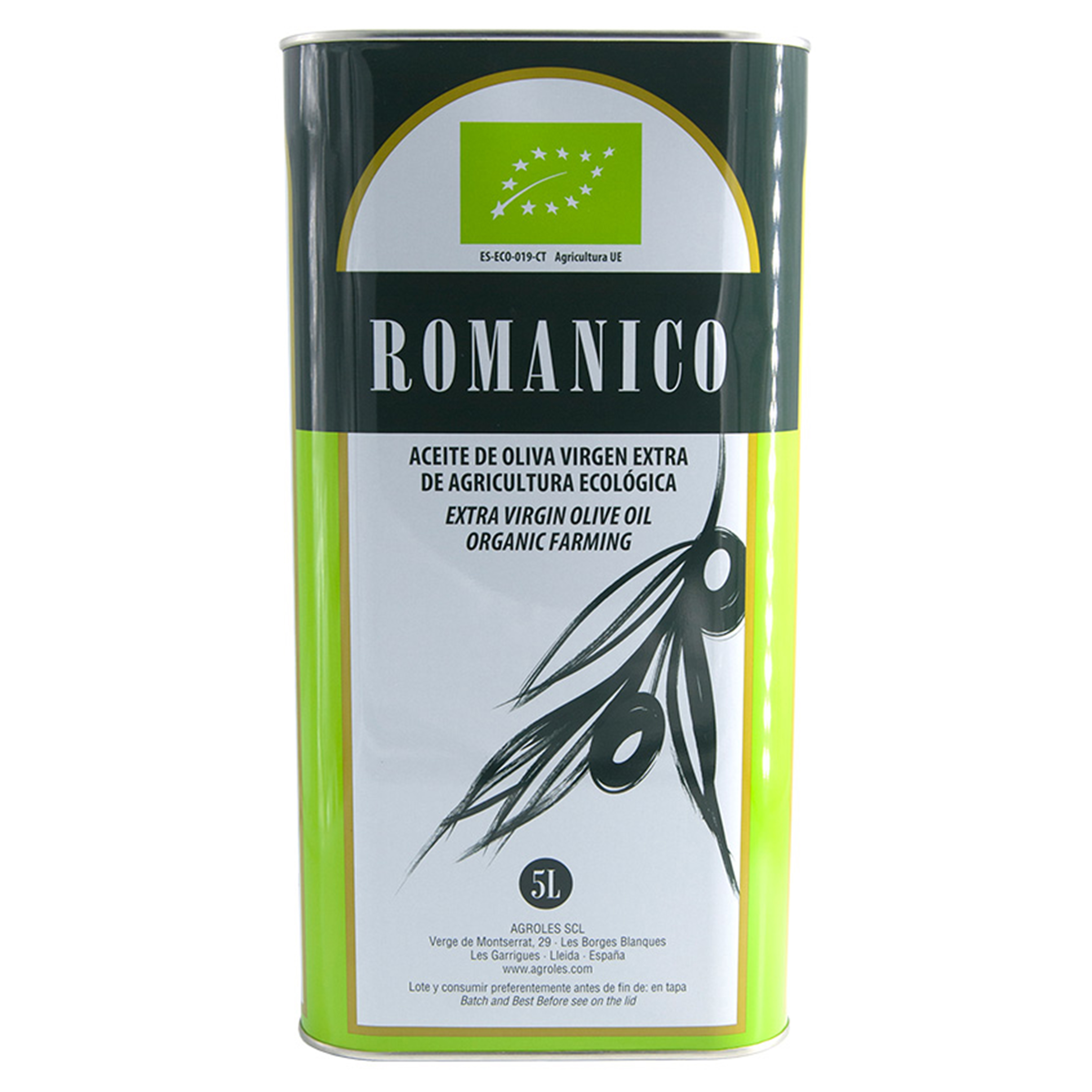 Romanico EVOO Arbequina 5 L EKO