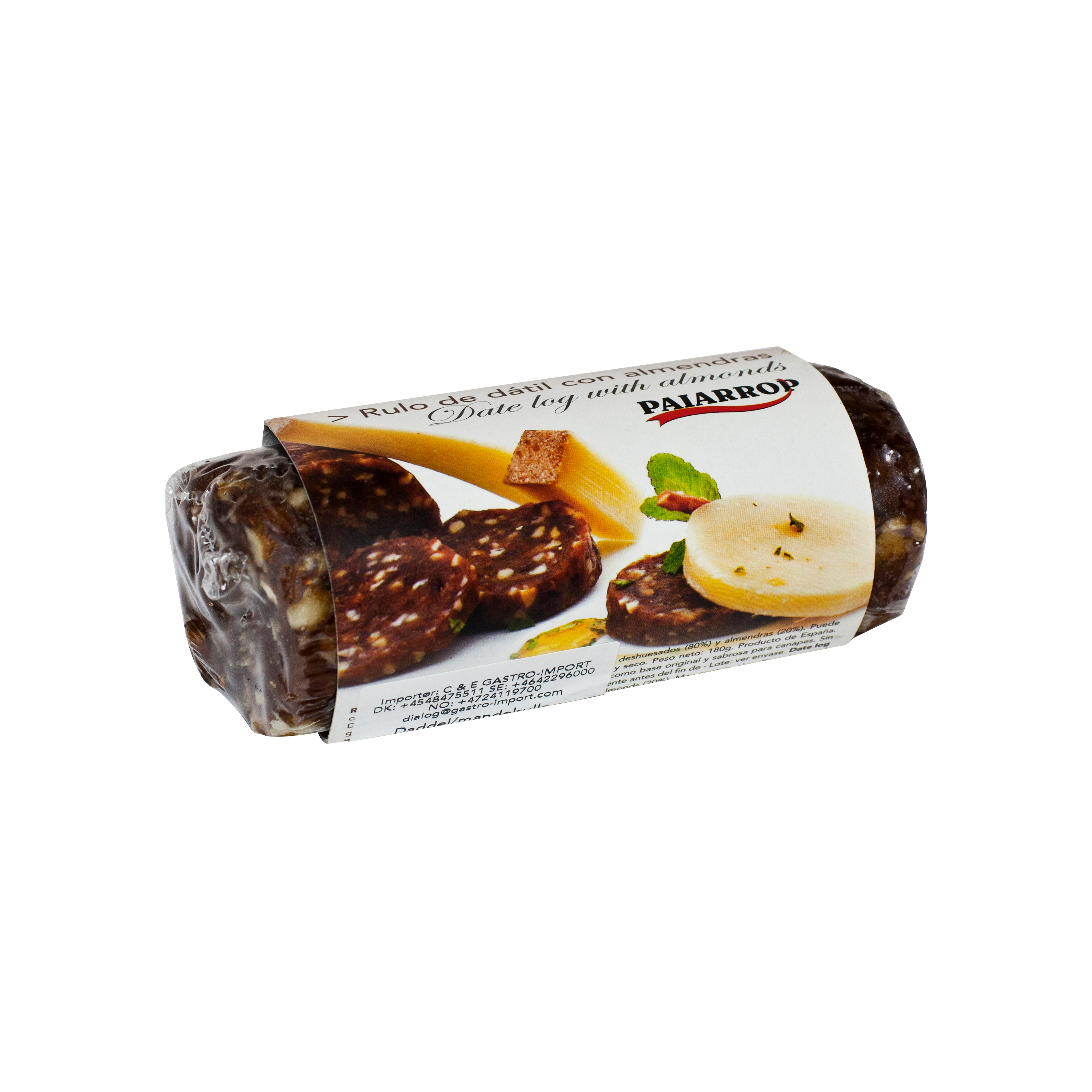 x Paiarrop dadel- och mandelrulle 180 g