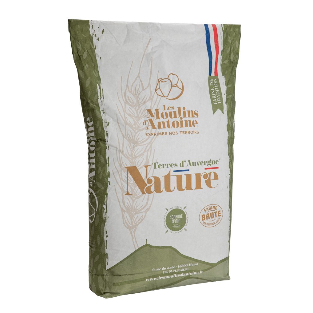 Vetemjöl T65 Terres d'Auvergne Nature 25 kg Vetemjöl T65 Terres d'Auvergne Nature 25 kg