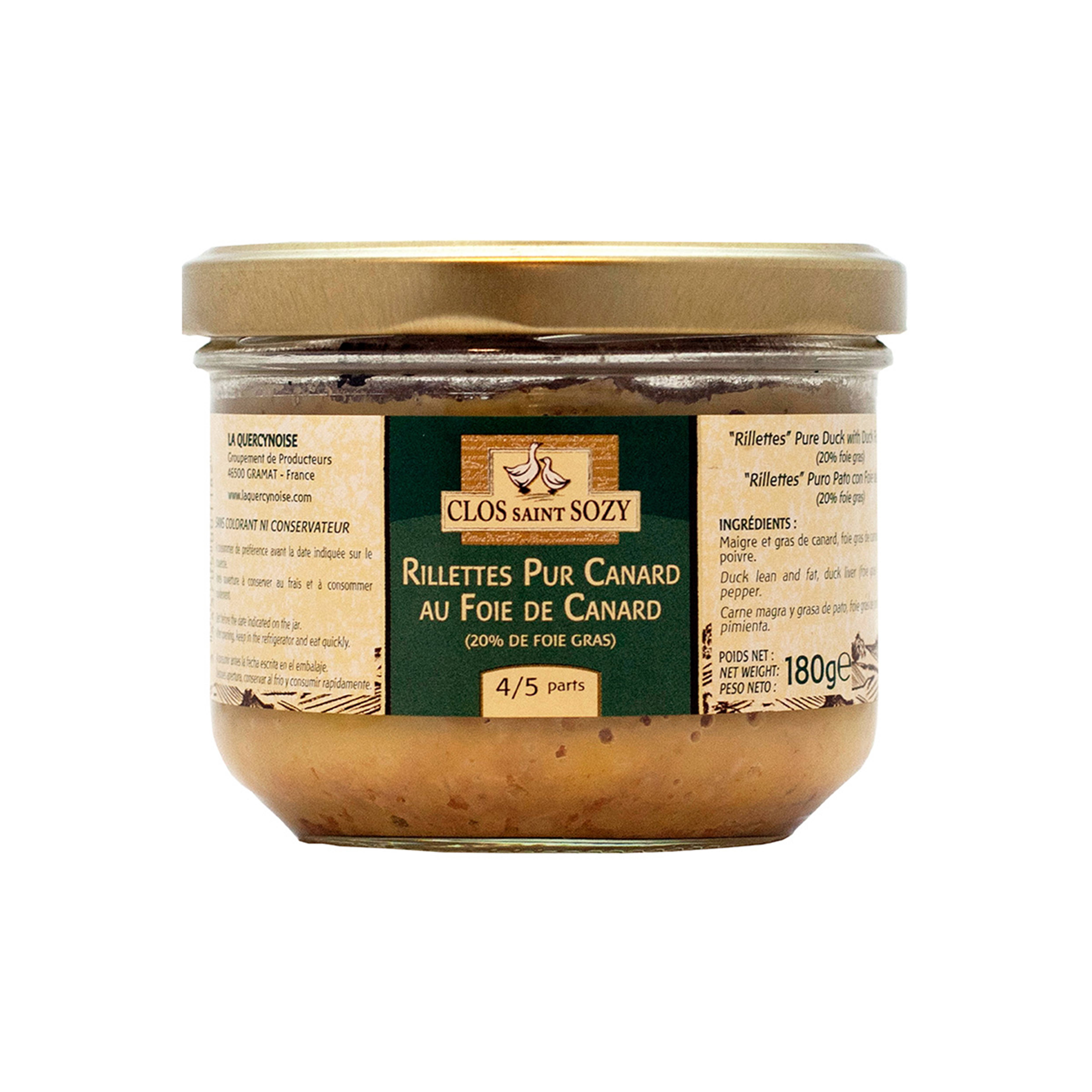 Rillette anka med 20% Foie Gras 180g Rillette anka med 20% Foie Gras 180g