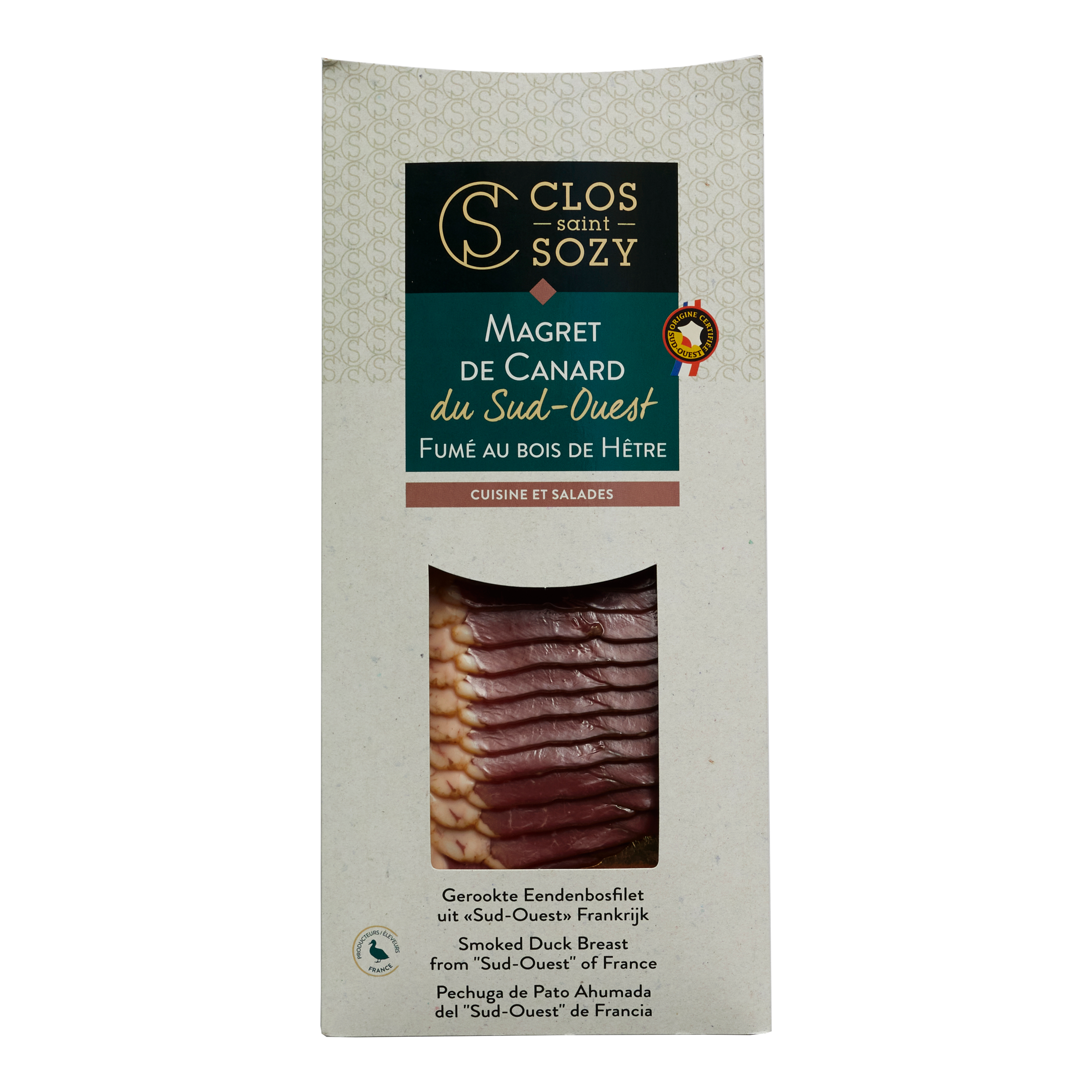 Rökt ankbröst skivad 80 g Rökt ankbröst skivad 80 g