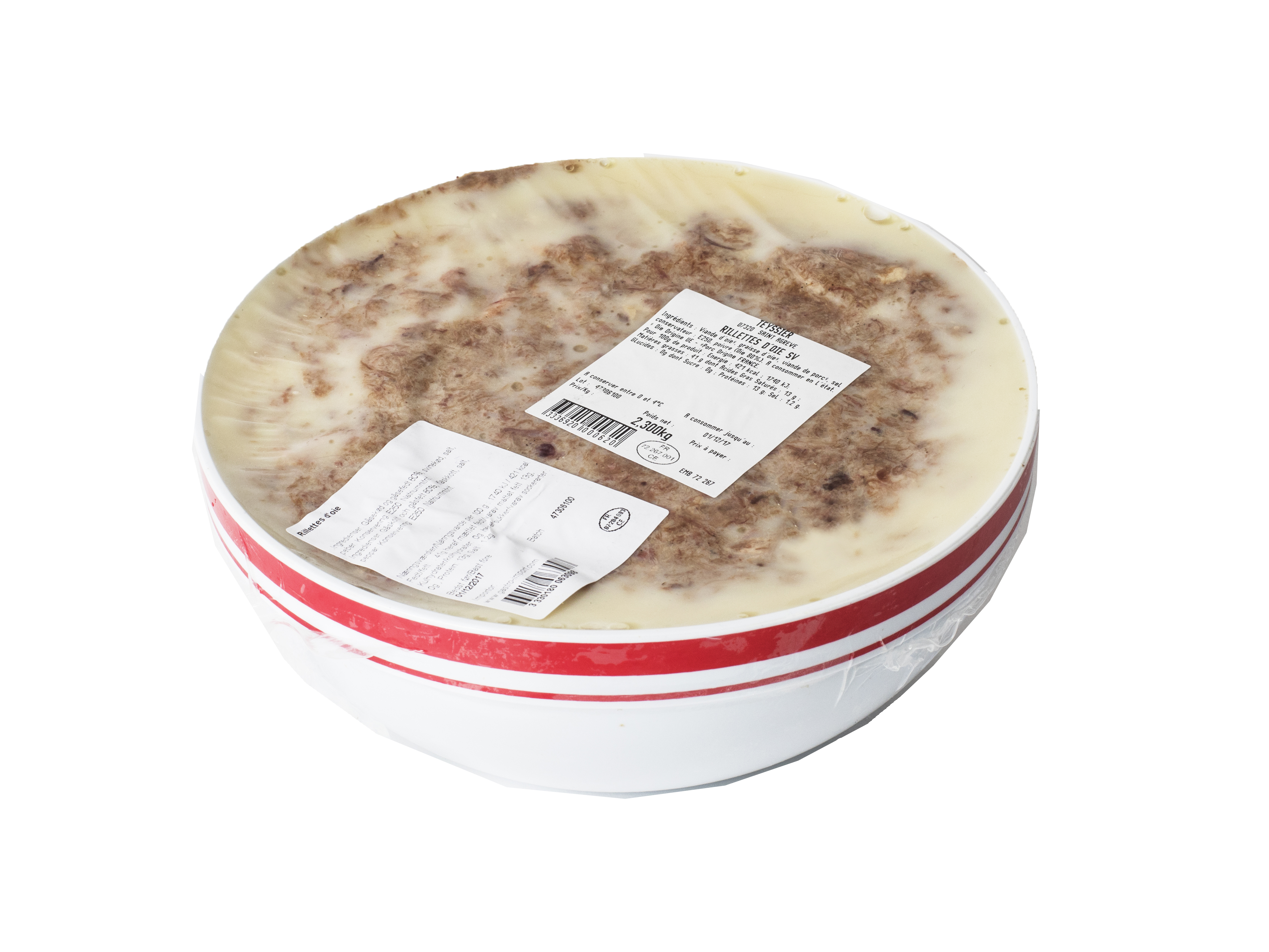 x Rillettes, gås 80%, ca. 2,5 kg