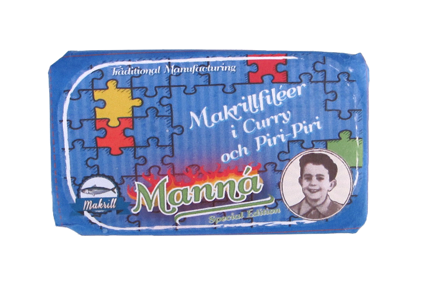 Makrillfiléer i curry och piri-piri 120g