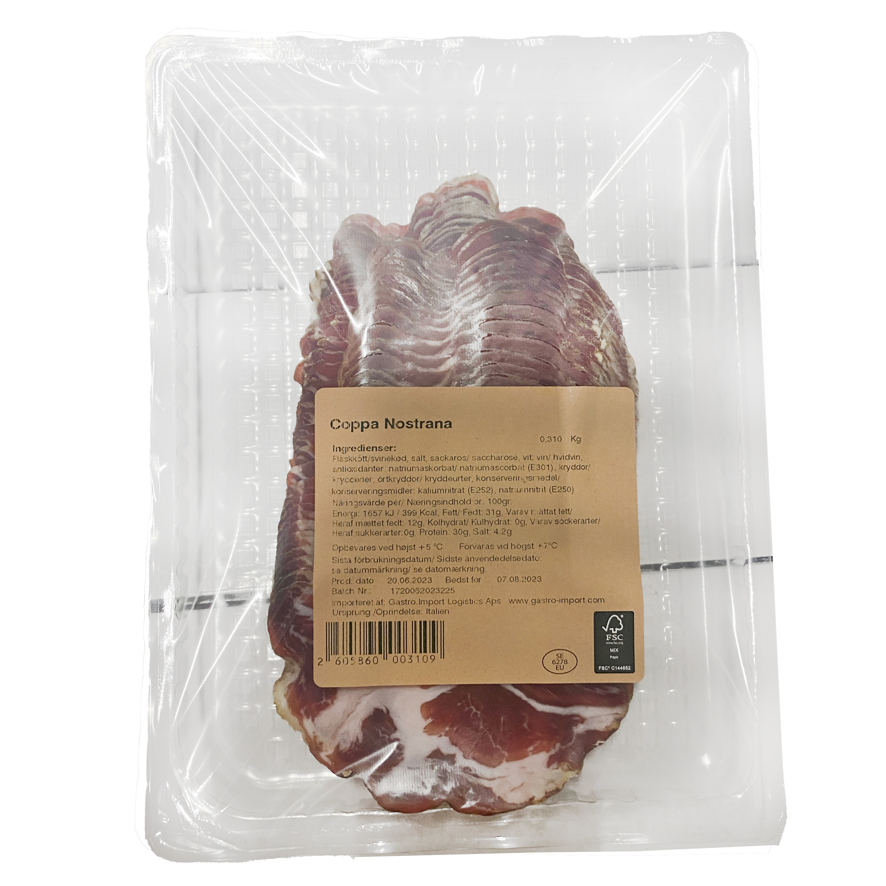 x Skivad Coppa Nostrana 300 g